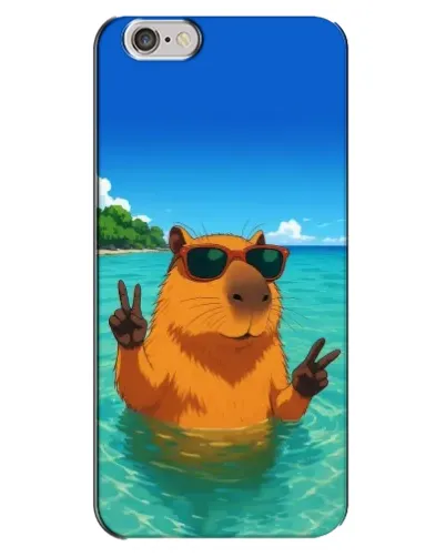 Чехол для iPhone 6 Plus / 6s Plus с картинкой «Морская капибара»