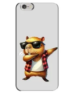 Чехол для iPhone 6 Plus / 6s Plus с картинкой «Капибара рэпер даб»