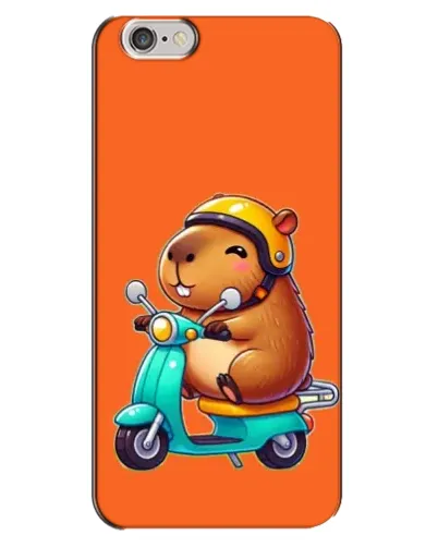 Чехол для iPhone 6 Plus / 6s Plus с картинкой «Капибара на скутере»