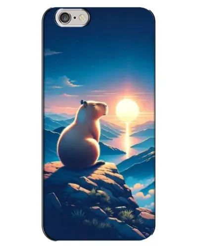 Чехол для iPhone 6 Plus / 6s Plus с картинкой «Закат солнца с капибарой»