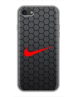 Чохол для iPhone 6 / 6s з картинкою «Nike — карбонова сітка»