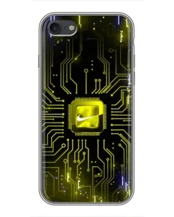 Чохол для iPhone 6 / 6s з картинкою «Nike — золота іскра»