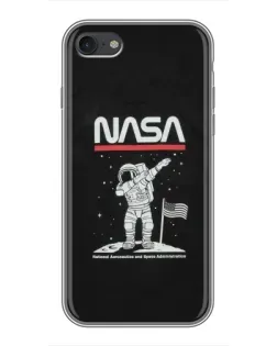 Чохол для iPhone 6 / 6s з картинкою «NASA — крокуємо по Місяцю»