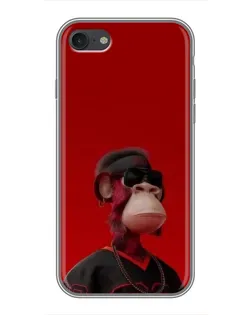 Чохол для iPhone 6 / 6s з картинкою «Bored Ape в червоному»