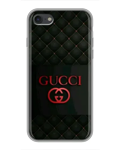 Чохол для iPhone 6 / 6s з картинкою «Gucci — стьобаний чорний»
