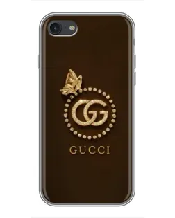 Чохол для iPhone 6 / 6s з картинкою «Gucci — золотий метелик»