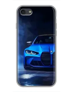 Чохол для iPhone 6 / 6s з картинкою «Блакитна BMW M4»