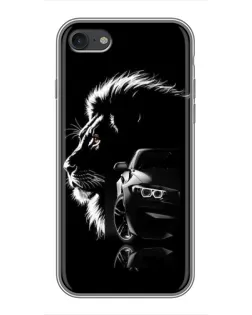 Чохол для iPhone 6 / 6s з картинкою «BMW та лев»