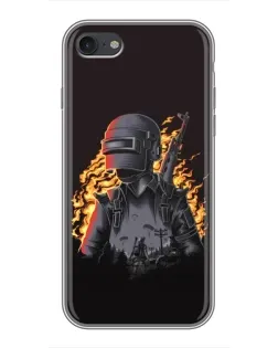 Чохол для iPhone 6 / 6s з картинкою «PUBG — вогняний силует»