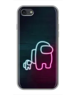 Чохол для iPhone 6 / 6s з картинкою «Among Us неон-арт»