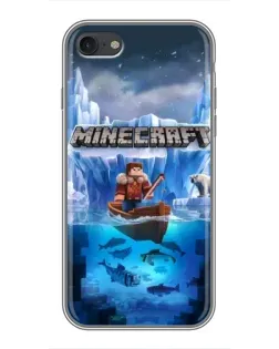 Чехол для iPhone 6 / 6s с картинкой «Minecraft ледяной мир»