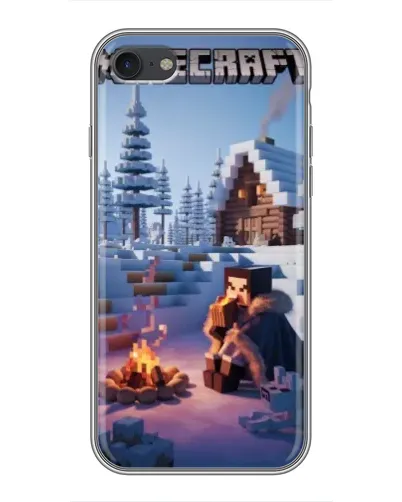 Чехол для iPhone 6 / 6s с картинкой «Зимний Minecraft»