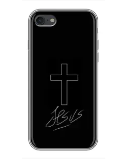 Чехол для iPhone 6 / 6s с картинкой «Графический крест Jesus»
