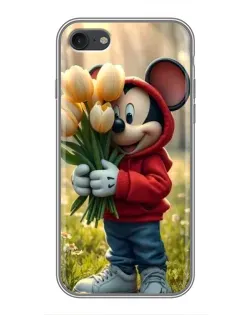Чохол для iPhone 6 / 6s з картинкою «Міккі з тюльпанами»