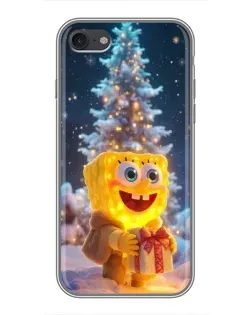 Чохол для iPhone 6 / 6s з картинкою «Різдвяний Спанч Боб»
