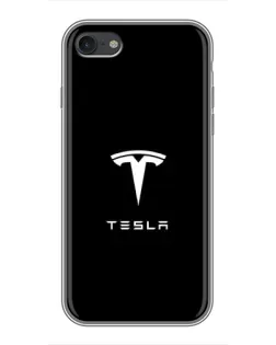 Чохол для iPhone 6 / 6s з картинкою «Tesla White Logo»