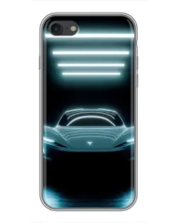 Чохол для iPhone 6 / 6s з картинкою «Tesla в неоні»