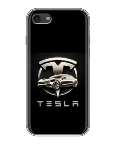 Чохол для iPhone 6 / 6s з картинкою «Tesla — срібне авто» Чохол для iPhone 6 / 6s з картинкою «Tesla — срібне авто»