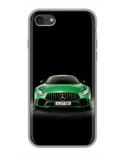 Чохол для iPhone 6 / 6s з картинкою «Mercedes — неоновий лого»