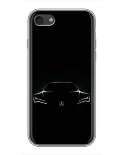 Чехол для iPhone 6 / 6s с картинкой «Mercedes — силуэт авто»