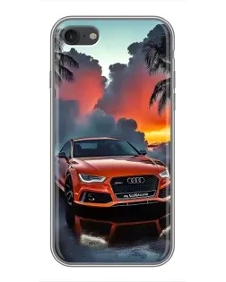 Чохол для iPhone 6 / 6s з картинкою «Audi — захід сонця»