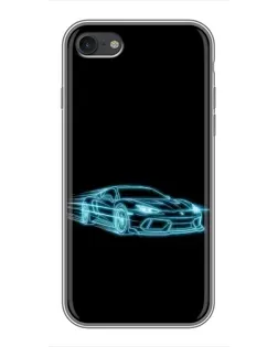 Чохол для iPhone 6 / 6s з картинкою «Неоновий контур Lamborghini»