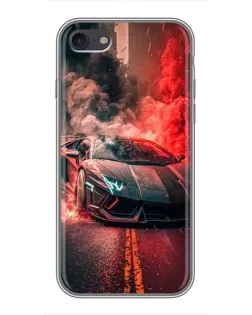 Чохол для iPhone 6 / 6s з картинкою «Lamborghini червоний дим»
