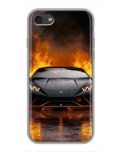 Чохол для iPhone 6 / 6s з картинкою «Lamborghini у вогні»