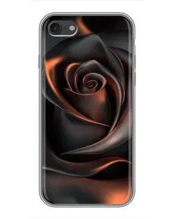 Чохол для iPhone 6 / 6s з картинкою «Шовкова чорна троянда»