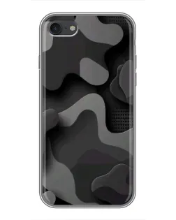 Чохол для iPhone 6 / 6s з картинкою «Темний абстрактний камуфляж»