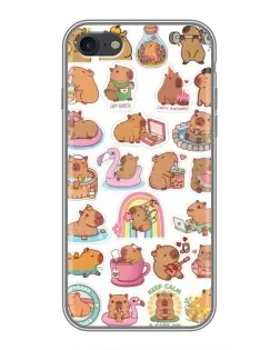 Чохол для iPhone 6 / 6s з картинкою «Капібари набір»