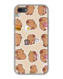 Чохол для iPhone 6 / 6s з картинкою «Капібари паттерн»