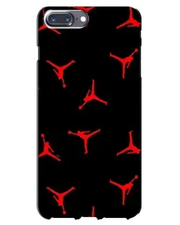 Чохол для iPhone 7 Plus з картинкою «Jordan Red Pattern»