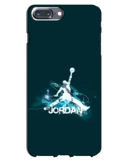 Чохол для iPhone 7 Plus з картинкою «Jordan Blue Fire»
