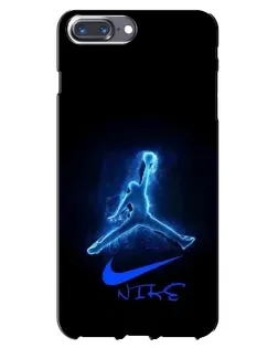 Чохол для iPhone 7 Plus з картинкою «Jordan Neon Blue»