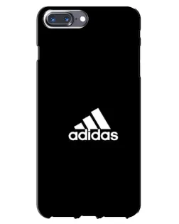 Чохол для iPhone 7 Plus з картинкою «Чорна класика Adidas»