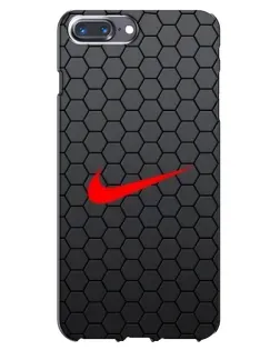 Чохол для iPhone 7 Plus з картинкою «Nike — карбонова сітка»