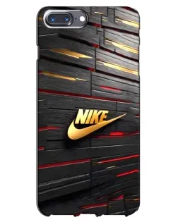 Чохол для iPhone 7 Plus з картинкою «Золотий Nike на металі»
