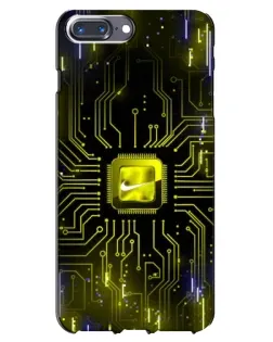 Чохол для iPhone 7 Plus з картинкою «Nike — золота іскра»