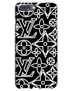 Чохол для iPhone 7 Plus з картинкою «Чорно-білий візерунок LV» Чохол для iPhone 7 Plus з картинкою «Чорно-білий візерунок LV»