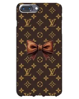 Чохол для iPhone 7 Plus з картинкою «LV з бантом»