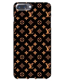 Чохол для iPhone 7 Plus з картинкою «Золота монограма LV»