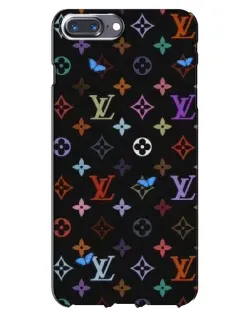 Чохол для iPhone 7 Plus з картинкою «Кольорова монограма LV»