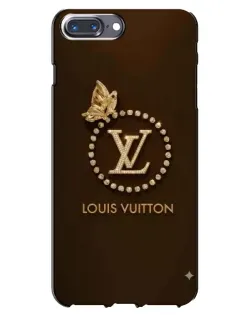 Чохол для iPhone 7 Plus з картинкою «LV — золота печатка»