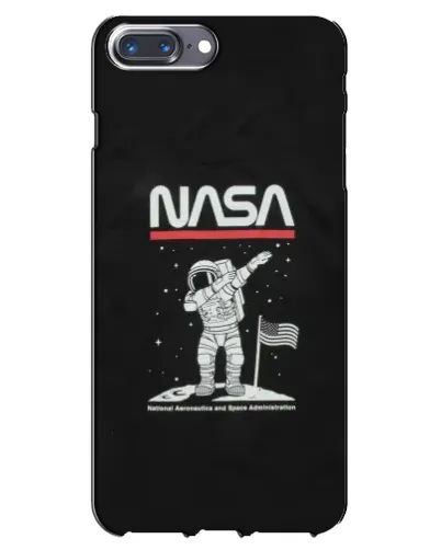 Чохол для iPhone 7 Plus з картинкою «NASA — крокуємо по Місяцю»