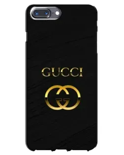 Чохол для iPhone 7 Plus з картинкою «Золотий логотип Gucci»