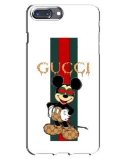 Чохол для iPhone 7 Plus з картинкою «Міккі Маус Gucci — смуги»