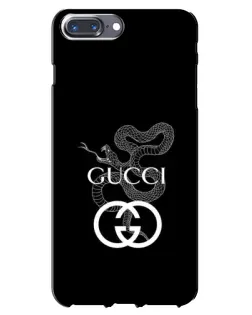 Чохол для iPhone 7 Plus з картинкою «Gucci — срібна змія»