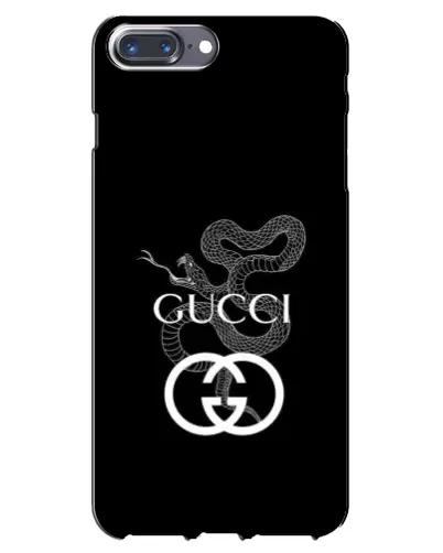 Чохол для iPhone 7 Plus з картинкою «Gucci — срібна змія»