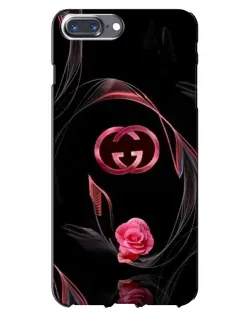 Чохол для iPhone 7 Plus з картинкою «Gucci — неонова троянда»